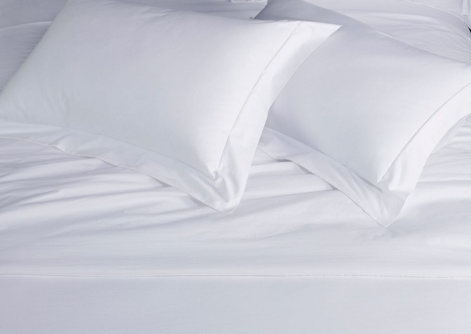 TAIES D'OREILLERS PERCALE BLANC
